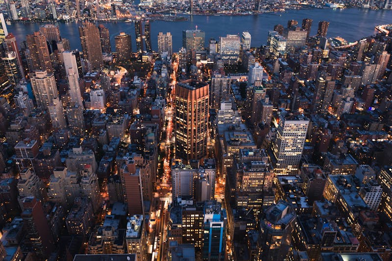 Veduta di New York dall'alto